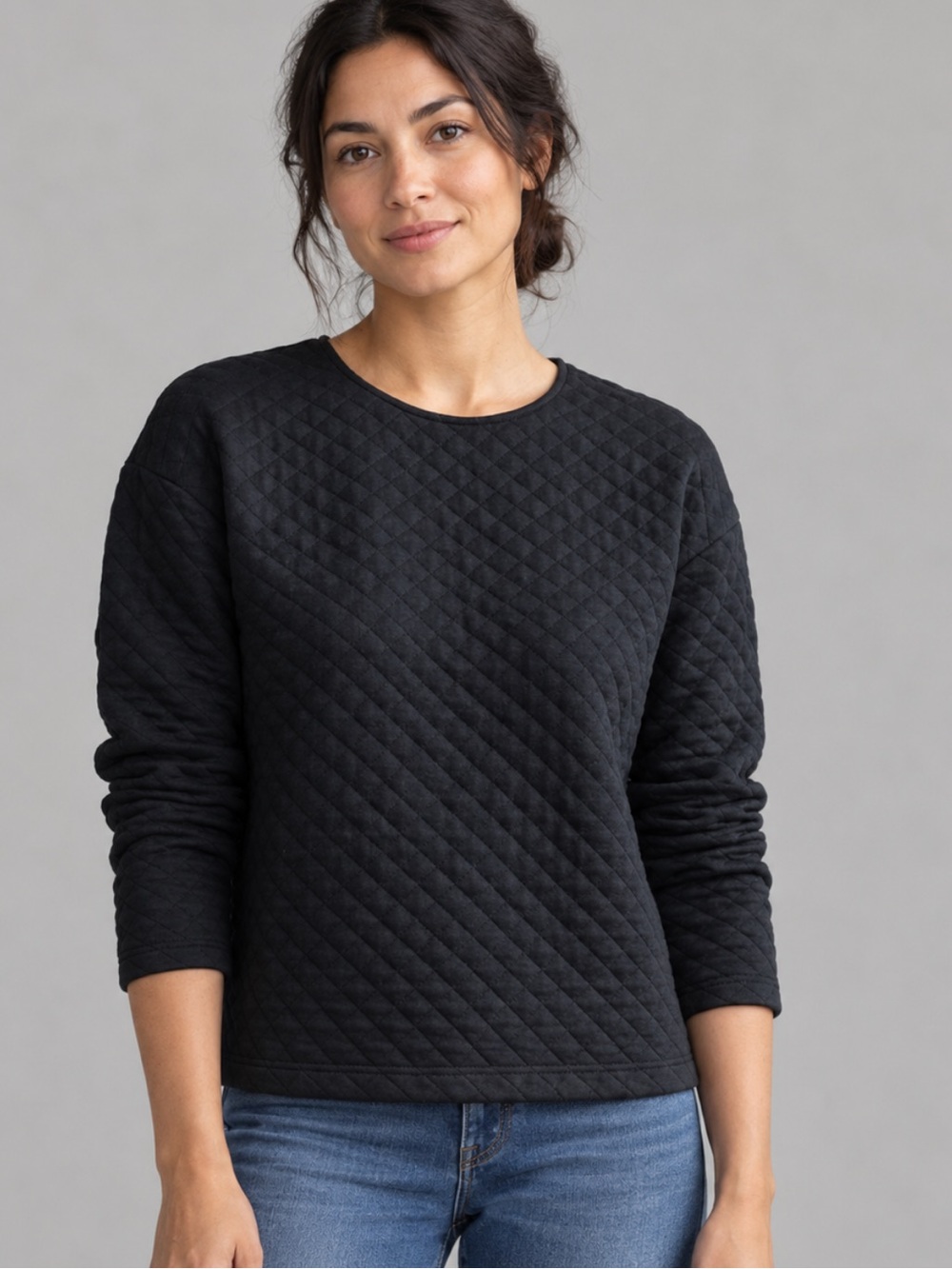 Banana Republic Quilted Textured Top – Size XS | Minimalist Luxe Elevated Basics
